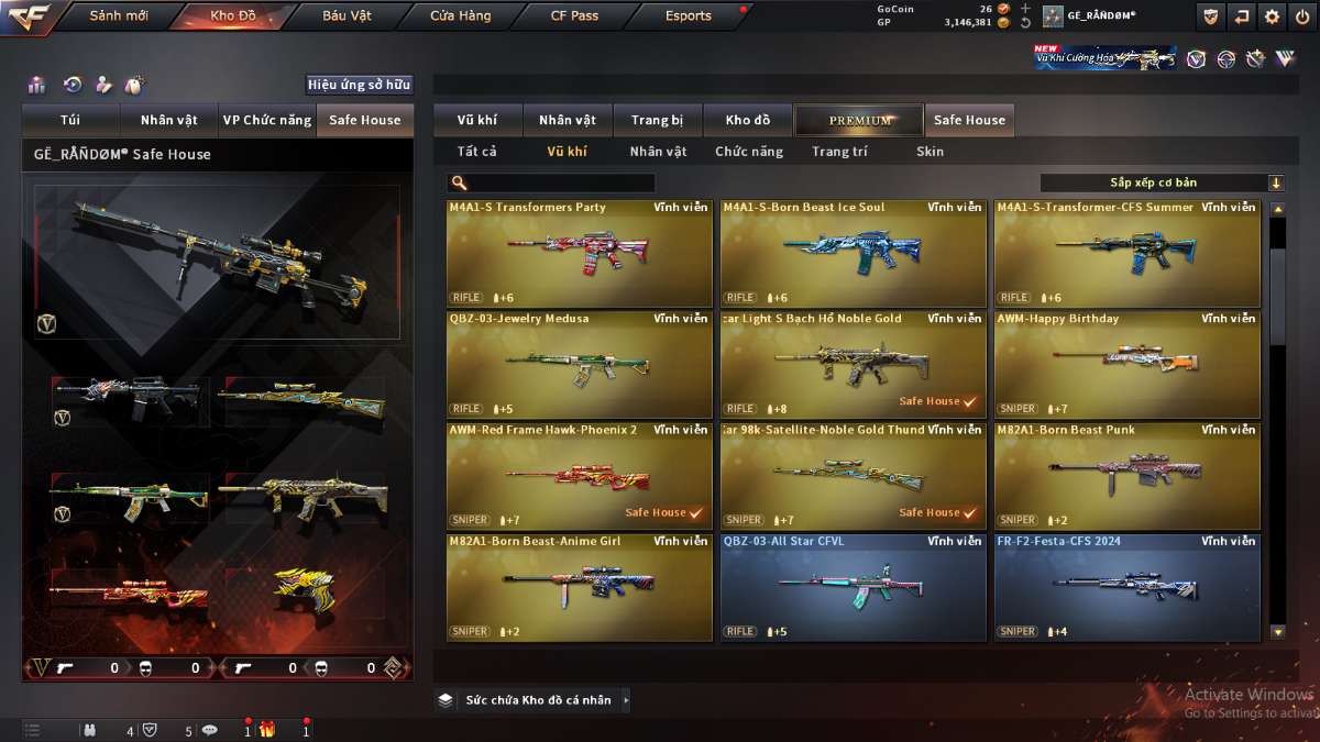 shop acc cf uy tin gia re